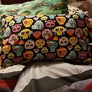 Sugar skull pillow